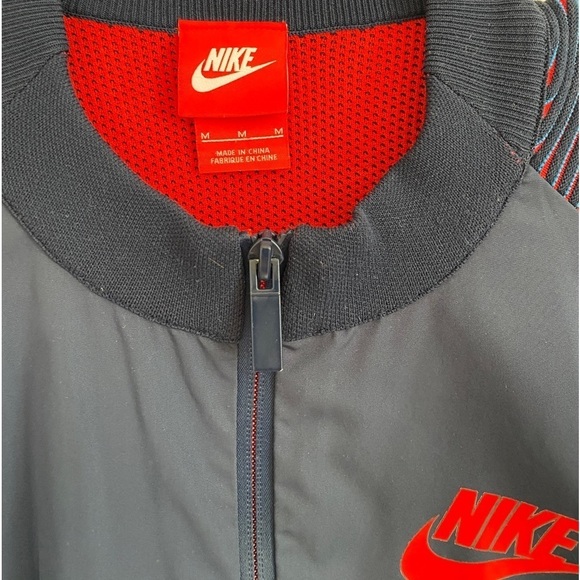 Unisex Nike Red & Blue Lightweight Baseball Jacket M - Picture 7 of 9